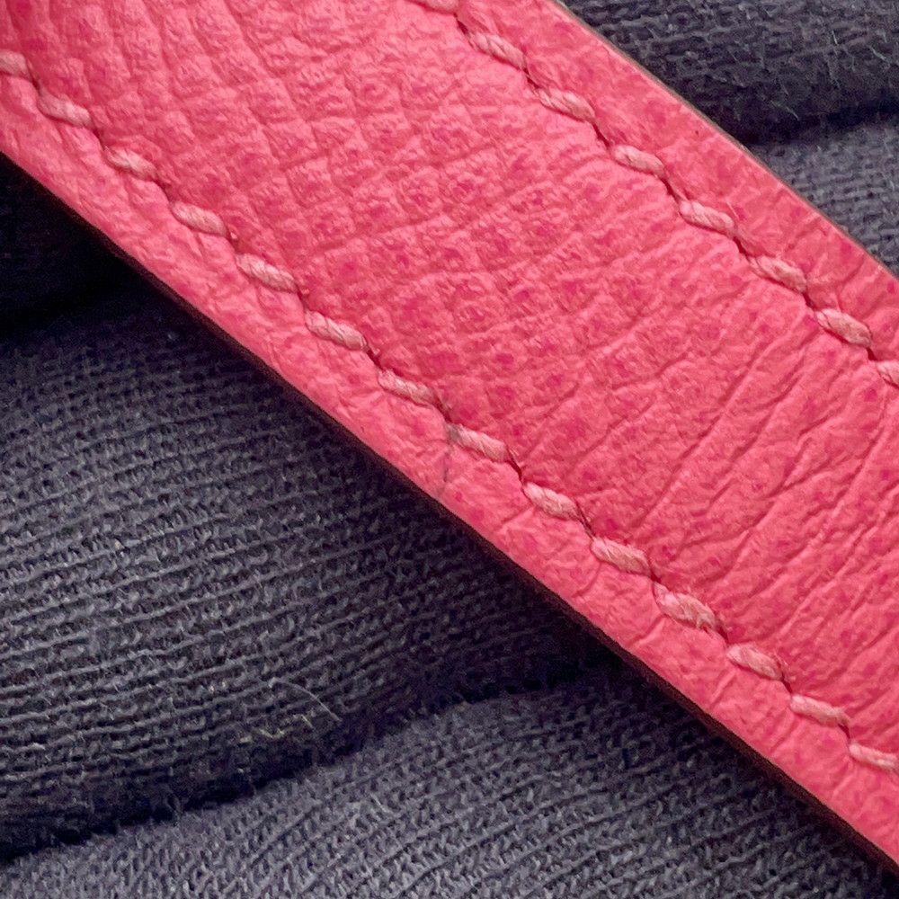 エルメス ハンドバッグ ケリー28 外縫い ローズアザレ/シルバー金具 エプソン D刻印 ２wayショルダー