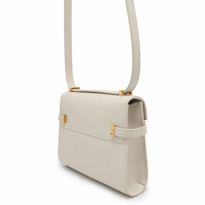 サンローランパリ ショルダーバッグ マンハッタン スモール カーフレザー 675626 SAINT LAURENT PARIS 白 ホワイト