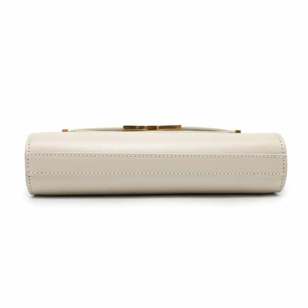 サンローランパリ ショルダーバッグ マンハッタン スモール カーフレザー 675626 SAINT LAURENT PARIS 白 ホワイト