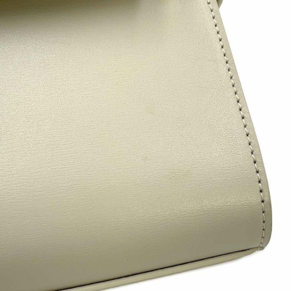 サンローランパリ ショルダーバッグ マンハッタン スモール カーフレザー 675626 SAINT LAURENT PARIS 白 ホワイト