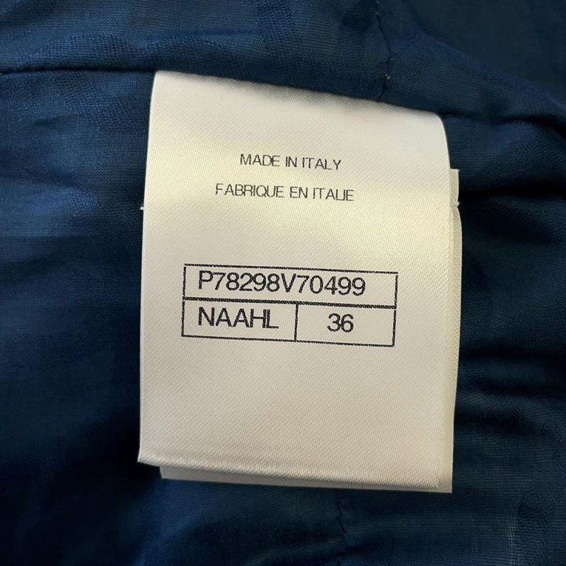 シャネル ダウンジャケット ウォッシュド デニム レディースサイズ36 P78298 CHANEL アウター