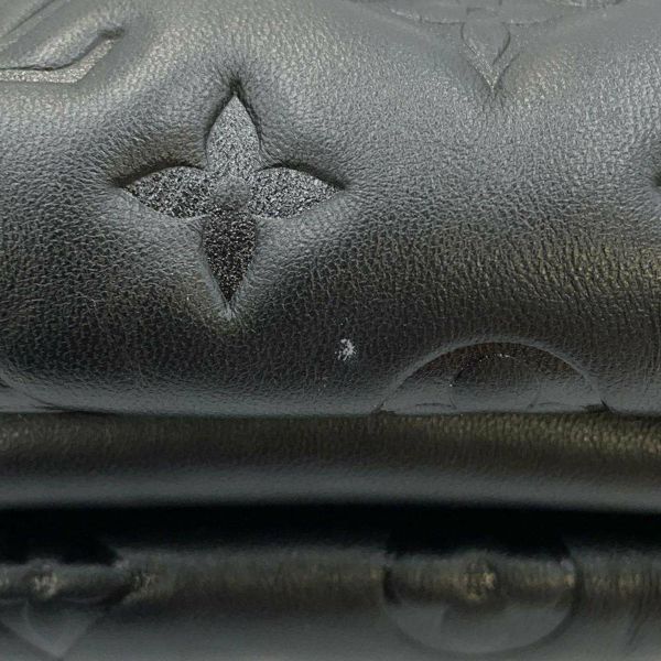 ルイヴィトン ショルダーバッグ モノグラム/ラムスキン クッサンPM M57790 LOUIS VUITTON 3way クラッチ ブラック 黒