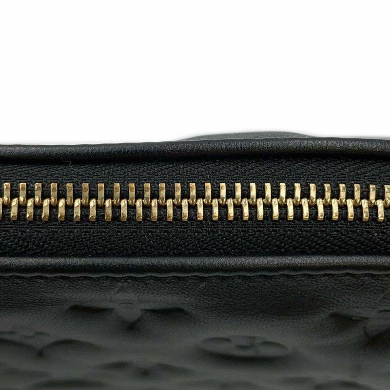 ルイヴィトン ショルダーバッグ モノグラム/ラムスキン クッサンPM M57790 LOUIS VUITTON 3way クラッチ ブラック 黒