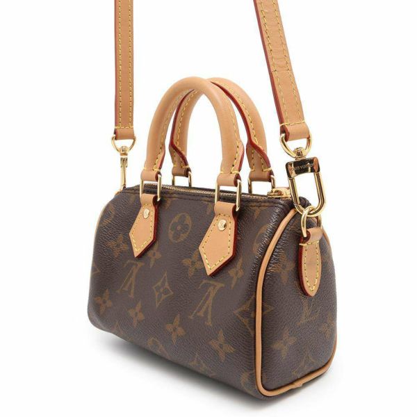ルイヴィトン ハンドバッグ モノグラム ナノ・スピーディ M81085 LOUIS VUITTON 2way