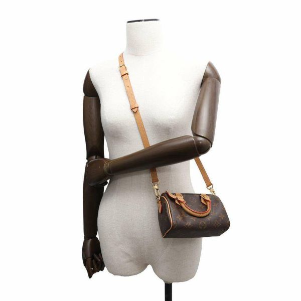 ルイヴィトン ハンドバッグ モノグラム ナノ・スピーディ M81085 LOUIS VUITTON 2way