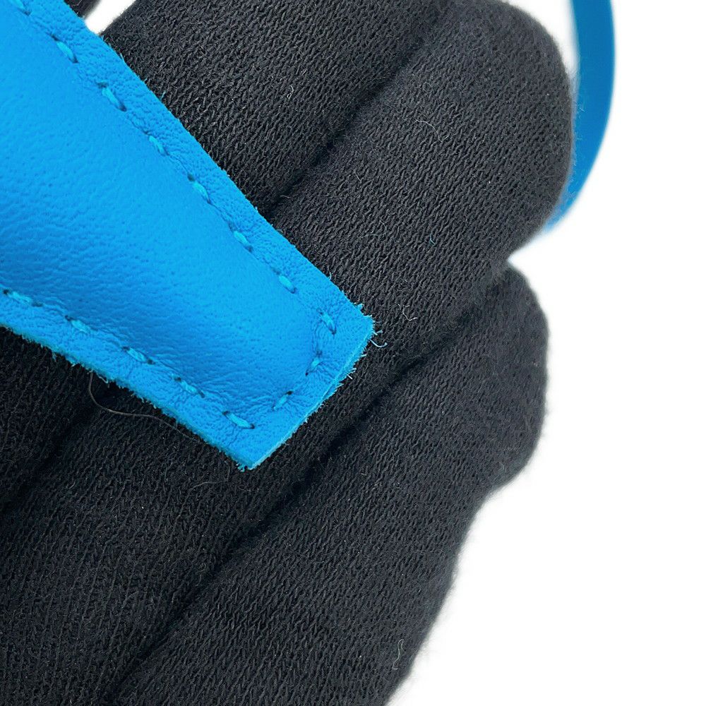 エルメス バッグチャーム ロデオPM ブルーザンジバル ラムスキン HERMES