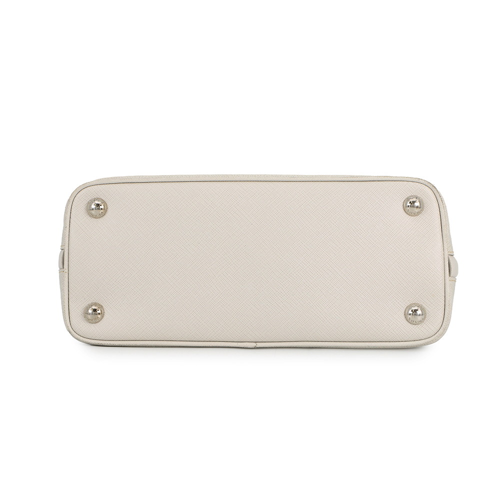 プラダ ハンドバッグ  プロムナード トライアングルロゴ サフィアーノ レザー BL0838 PRADA 2wayショルダー 白