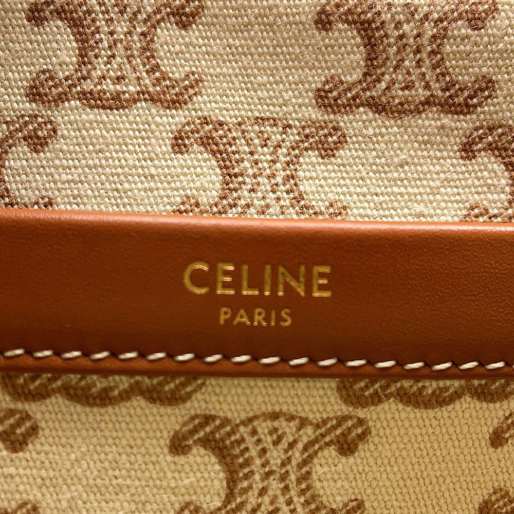 セリーヌ ハンドバッグ トリオンフ カバ タイス スモール キャンバス 199162FRF CELINE 2wayショルダーバッグ