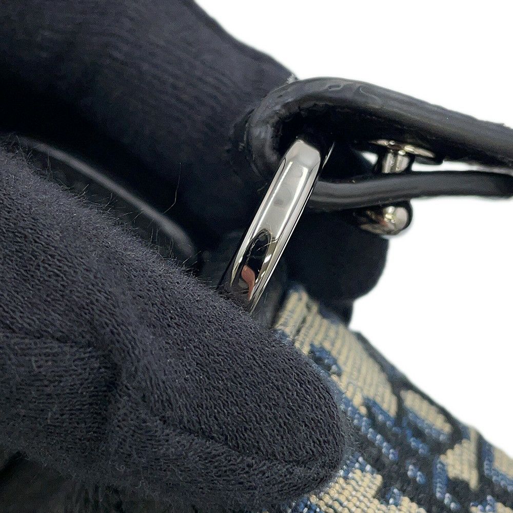 クリスチャン・ディオール ショルダーバッグ オブリーク サドル バーティカルポーチ Christian Dior 黒 トロッター