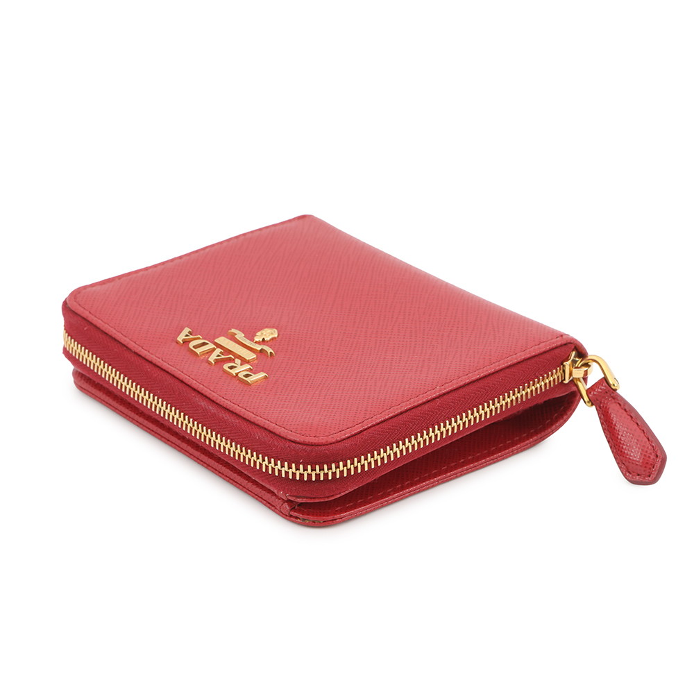 プラダ 二つ折り財布 コンパクトウォレット レザー PRADA