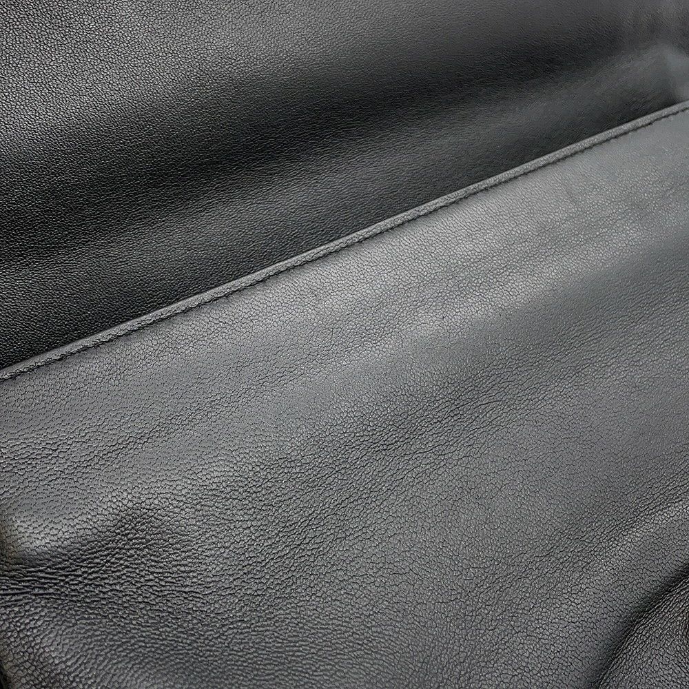 プラダ チェーンショルダーバッグ ロゴ レザー PRADA 2ｗay 黒