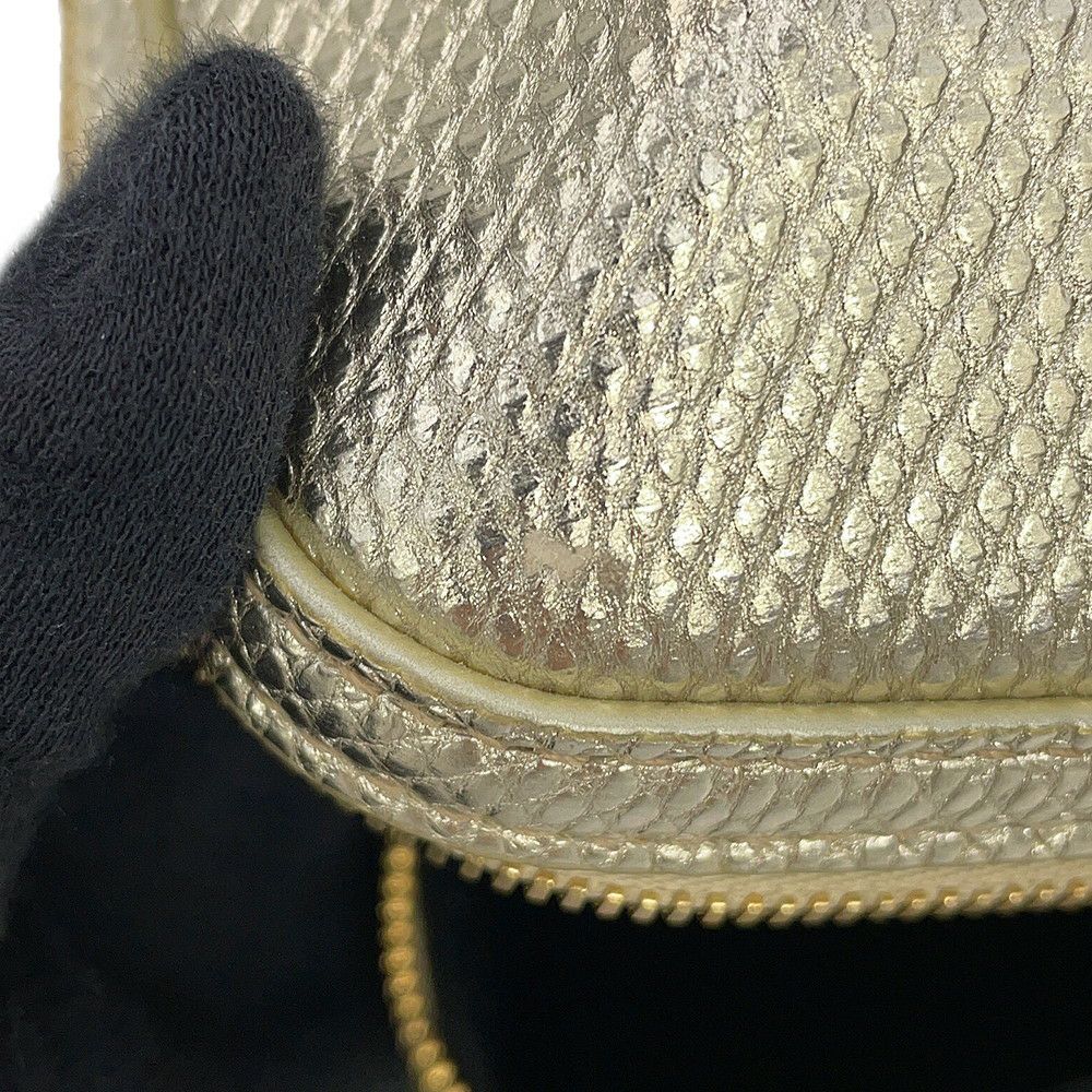 ブルガリ ハンドバッグ セルペンティ バニティバッグ カルング型押しレザー BVLGARI 2way