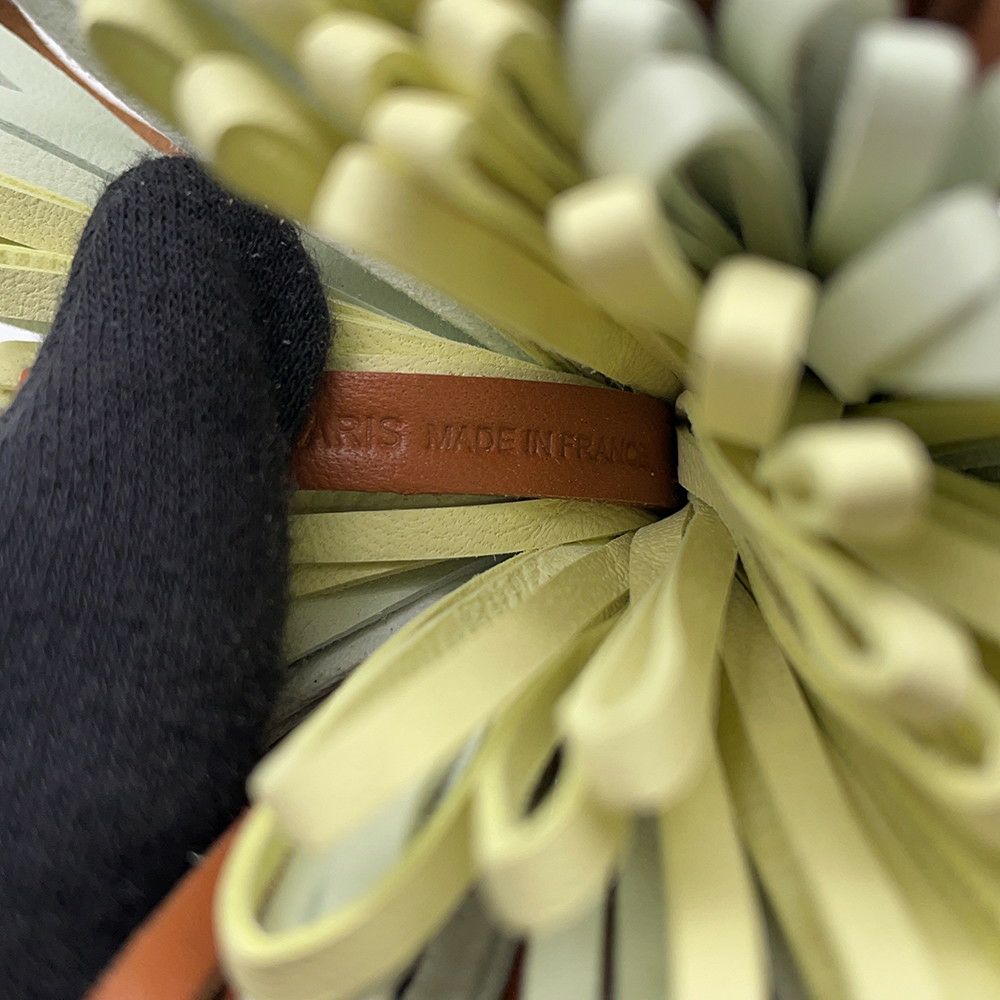 エルメス カルメン トリコロール ゴールド/ジョーヌプッサン/ペパーミント/シルバー金具 ラムスキン K刻印