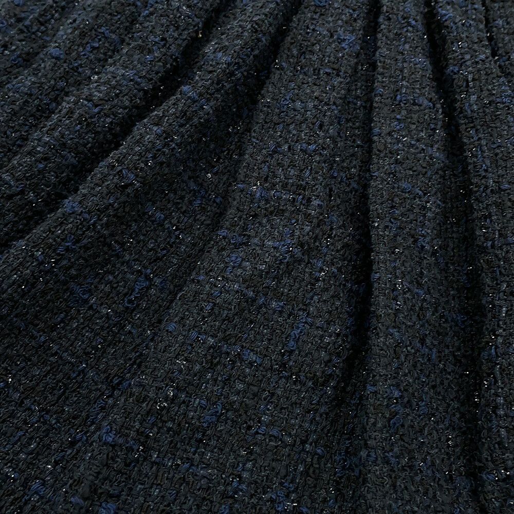 シャネル コート ツイード ダブルブレストコート レディースサイズ34 P64017 CHANEL アウター 黒