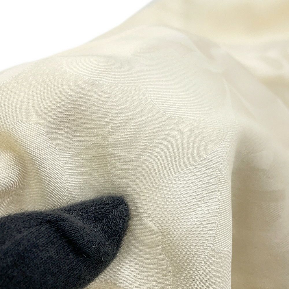 シャネル ジャケット ノーカラー ココボタン ジャカード ウール レディースサイズ36 P71059 CHANEL アウター 白