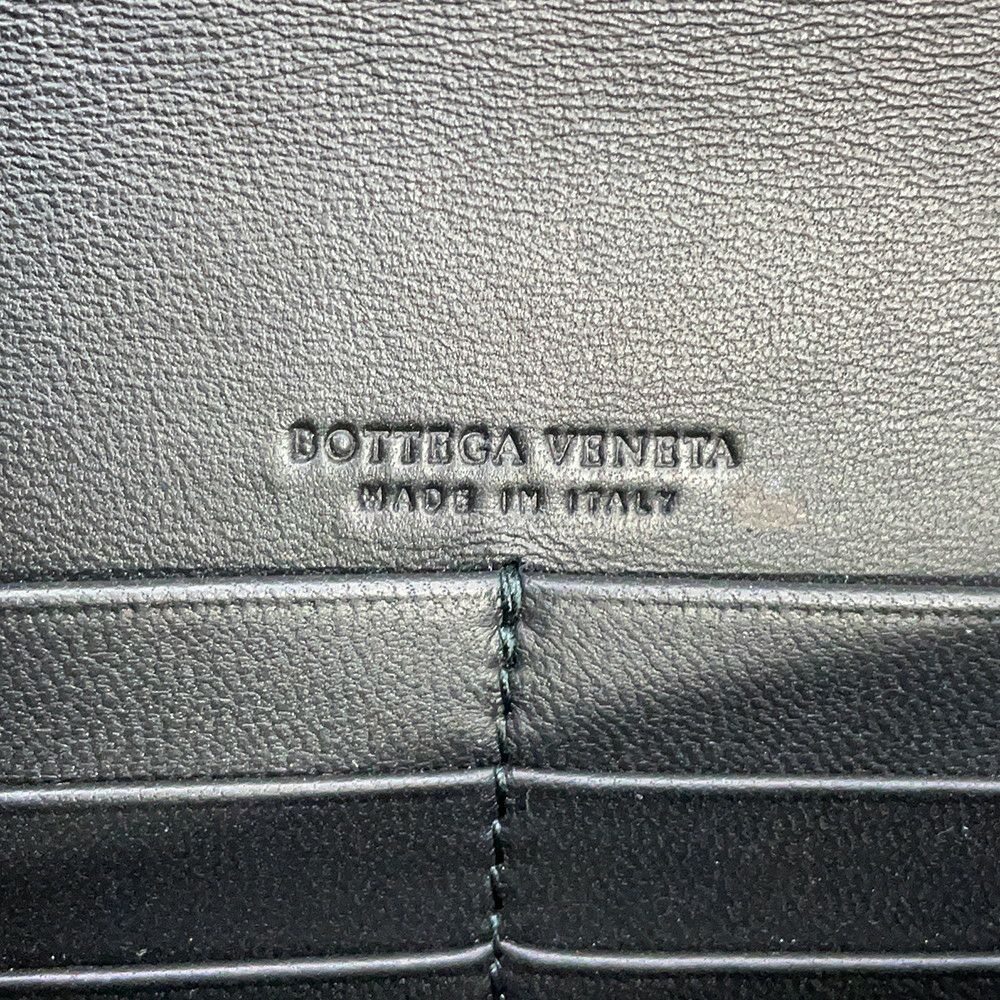 ボッテガヴェネタ チェーンウォレット イントレチャート ナイロン レザー BOTTEGA VENETA 財布 黒