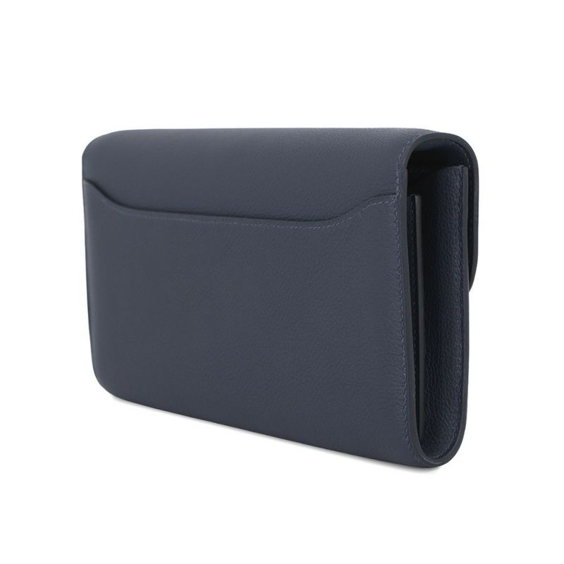 エルメス 長財布 コンスタンス トゥーゴー ロング ブルーニュイ/シルバー金具 エバーカラー K刻印 HERMES 財布