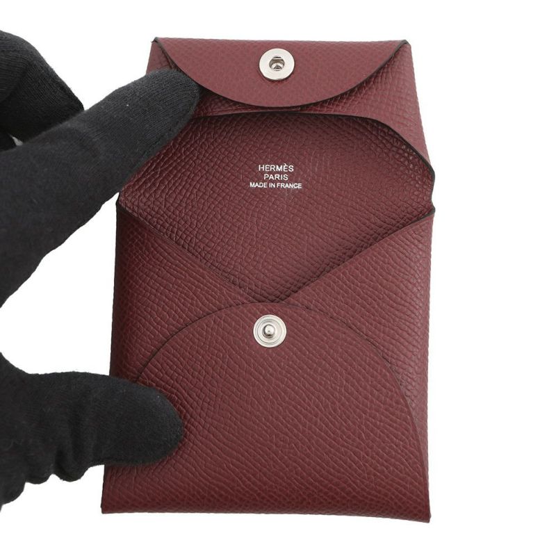 エルメス コインケース バスティア ルージュアッシュ エプソン K刻印 HERMES 小銭入れ