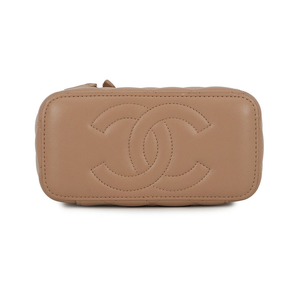 シャネル チェーンショルダーバッグ マトラッセ ココマーク ヴァニティケース ラムスキン AP2199 CHANEL