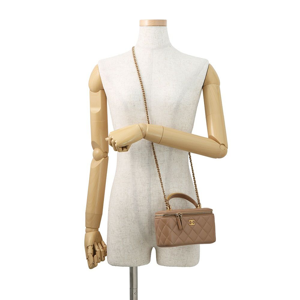 シャネル チェーンショルダーバッグ マトラッセ ココマーク ヴァニティケース ラムスキン AP2199 CHANEL