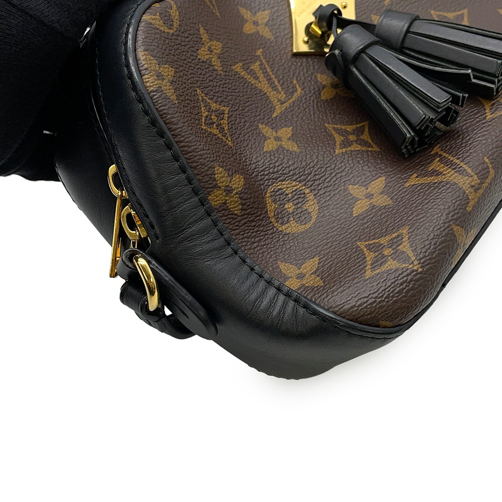 ルイヴィトン ショルダーバッグ モノグラム サントンジュ M43555 LOUIS VUITTON ヴィトン バッグ タッセル ブラック 黒