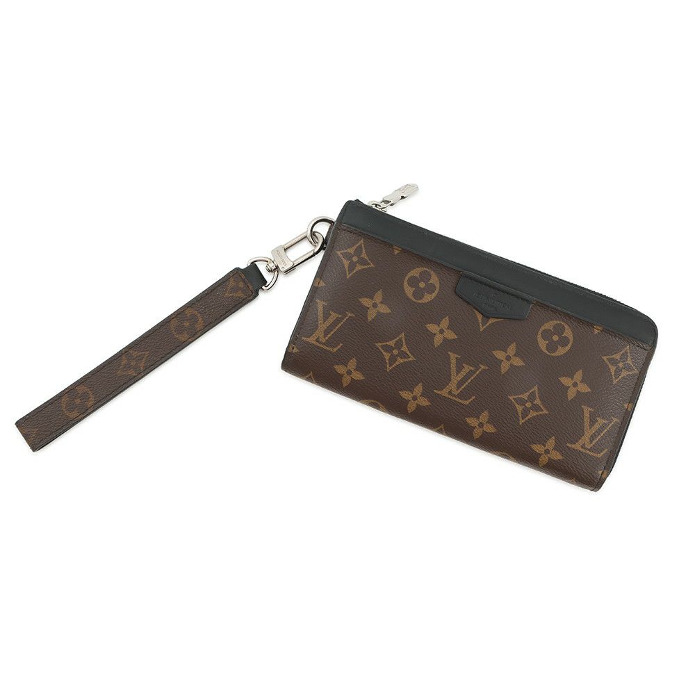 ルイヴィトン 長財布 モノグラム・マカサー ジッピー・ドラゴンヌ M69407 LOUIS VUITTON ヴィトン 財布 メンズ 黒 ブラック