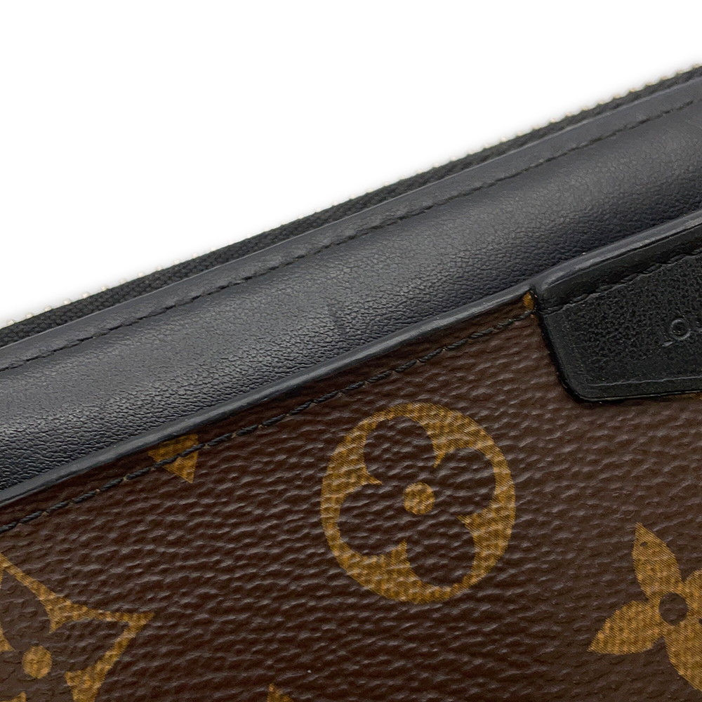ルイヴィトン 長財布 モノグラム・マカサー ジッピー・ドラゴンヌ M69407 LOUIS VUITTON ヴィトン 財布 メンズ 黒 ブラック