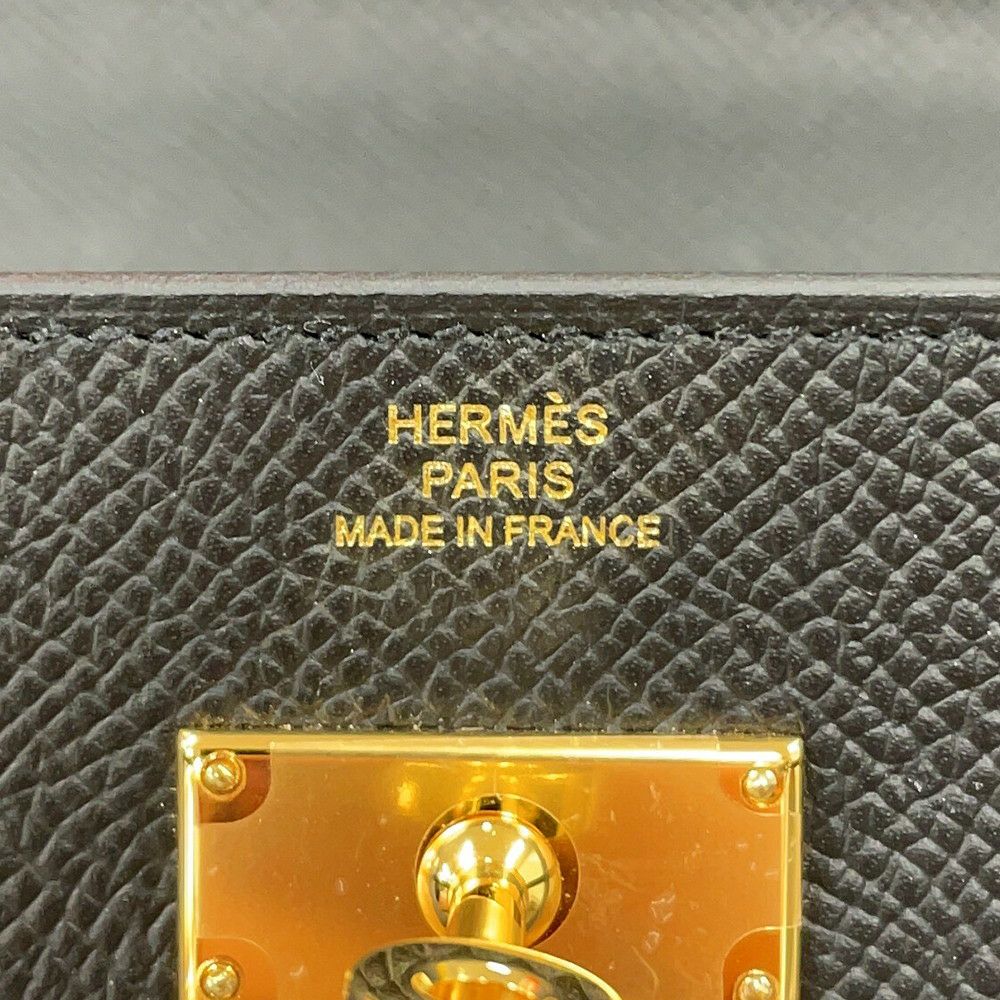エルメス ケリーウォレット ロング トゥーゴー ブラック/ゴールド金具 エプソン K刻印 HERMES 財布 酷