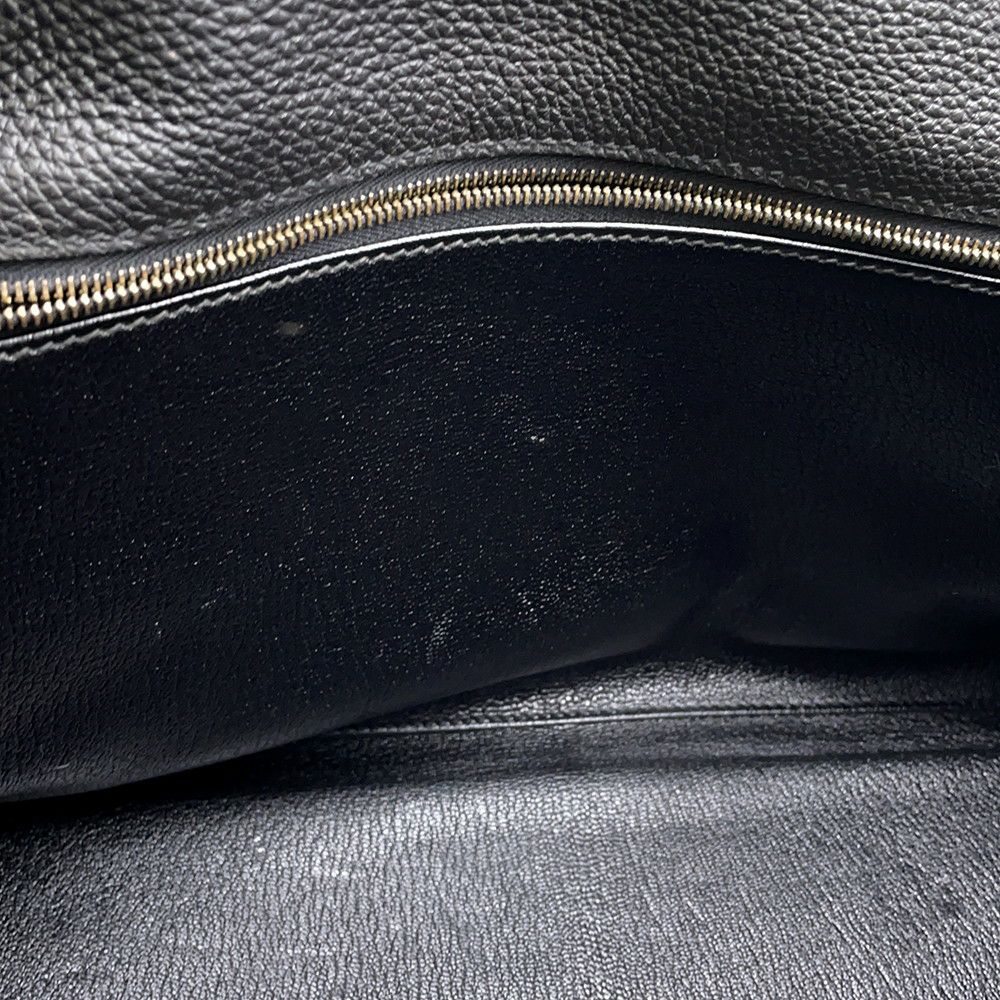 エルメス ハンドバッグ ケリー35 内縫い ブラック/ゴールド金具 トゴ □R刻印 ２wayショルダー 黒