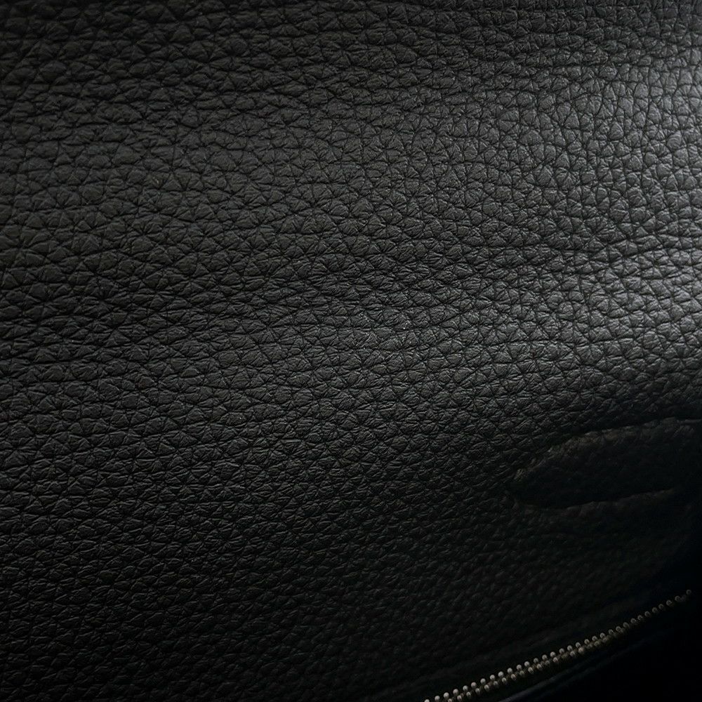 エルメス ハンドバッグ ケリー28 内縫い ブラック/シルバー金具 トゴ X刻印 ２wayショルダー 黒