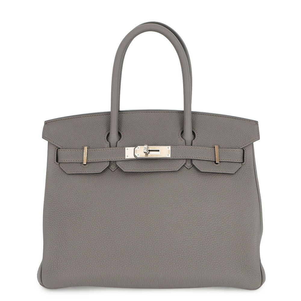 エルメス バーキン30 エタン/シルバー金具 トゴ D刻印 HERMES Birkin ハンドバッグ