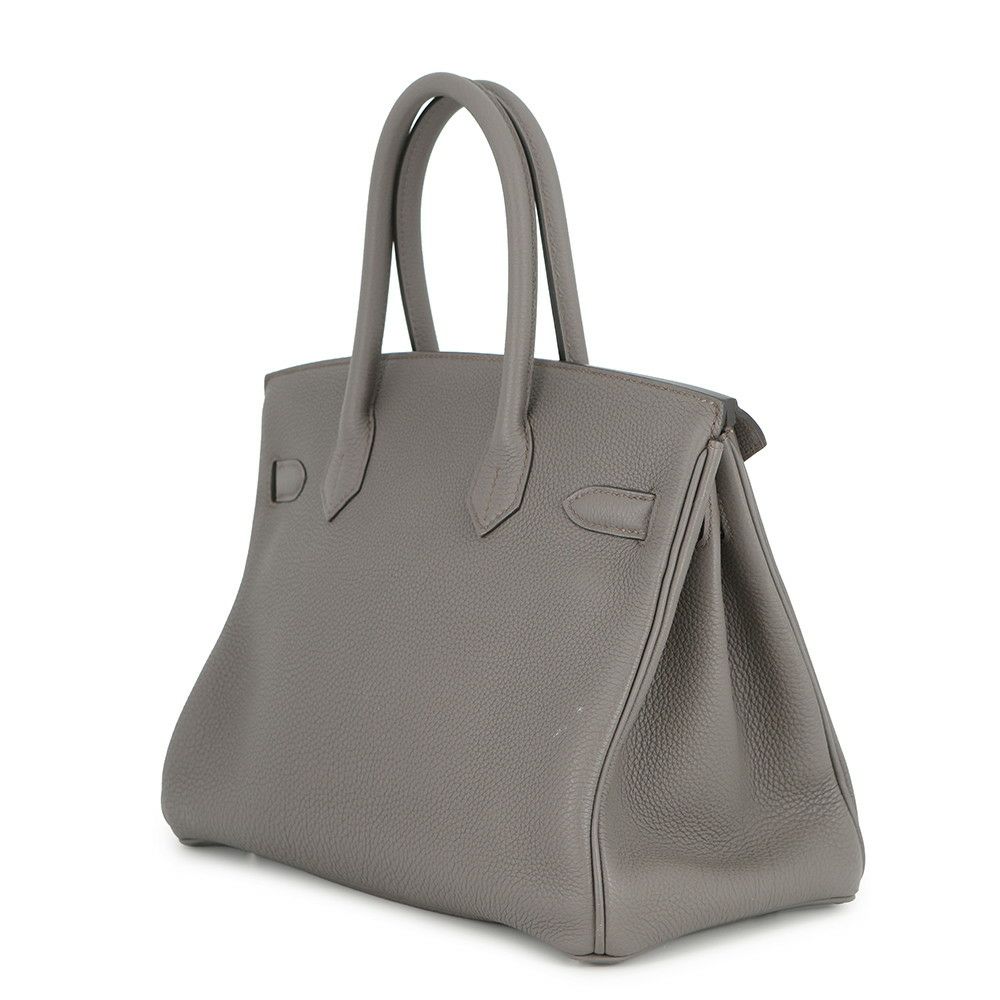 エルメス バーキン30 エタン/シルバー金具 トゴ D刻印 HERMES Birkin ハンドバッグ