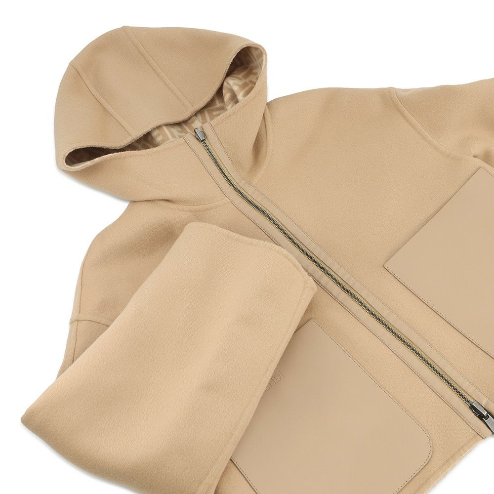 フェンディ ジャケット ズッカ リバーシブル ウール レディースサイズ36 FJ6993 FENDI アウター