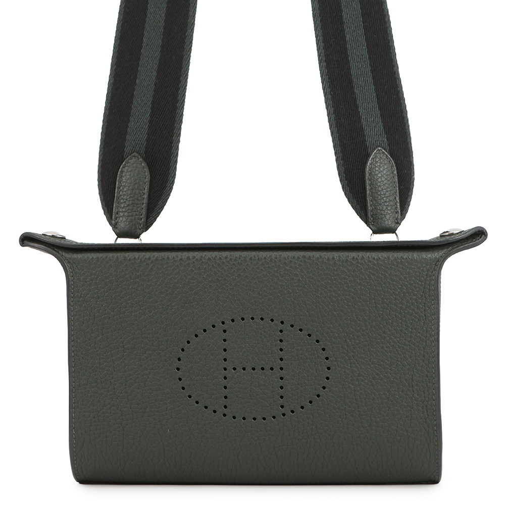 エルメス ショルダーバッグ ヴィドポッシュ ヴェールフォンセ/シルバー金具 トゴ B刻印