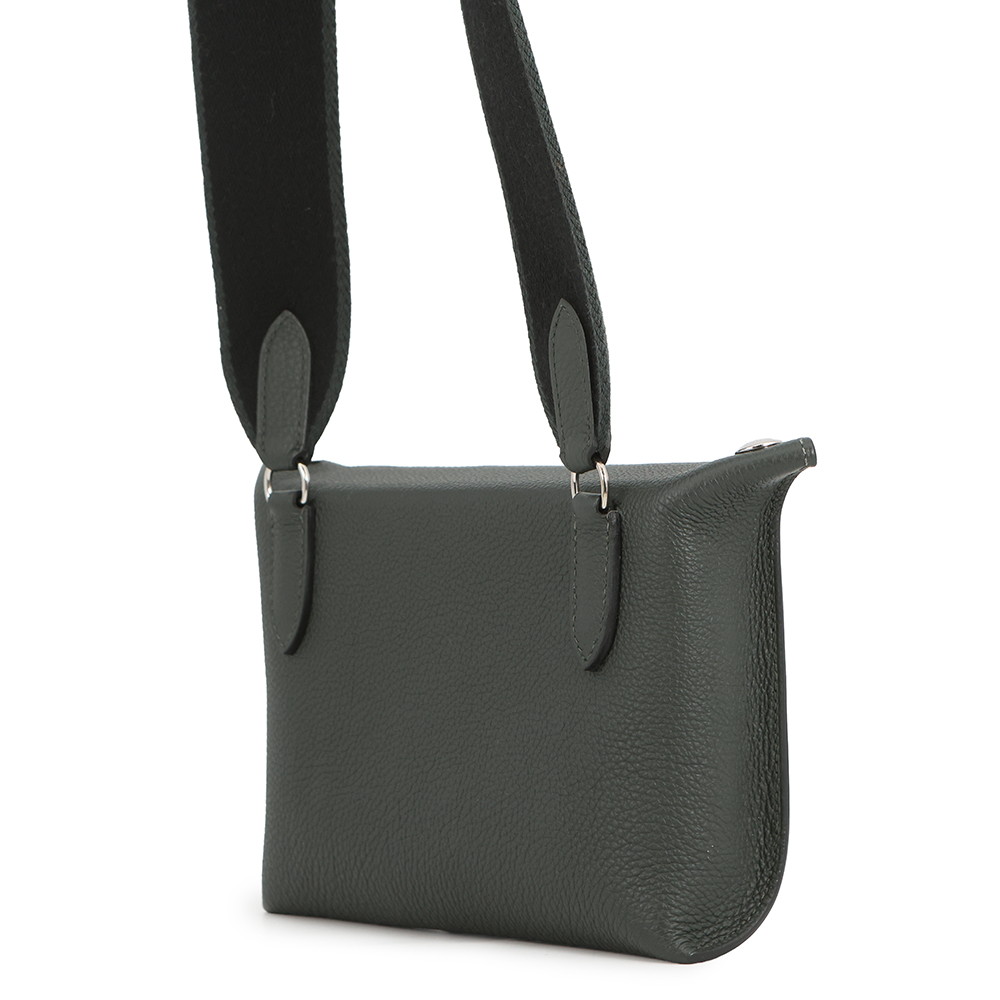 エルメス ショルダーバッグ ヴィドポッシュ ヴェールフォンセ/シルバー金具 トゴ B刻印