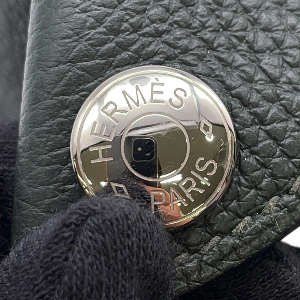 エルメス ショルダーバッグ ヴィドポッシュ ヴェールフォンセ/シルバー金具 トゴ B刻印