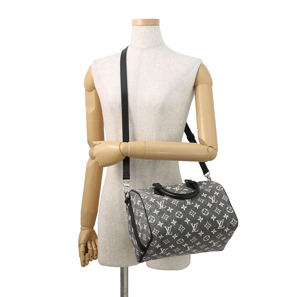 ルイヴィトン ハンドバッグ モノグラム・ジャガードデニム スピーディ・バンドリエール 25 M21464 ヴィトン バッグ 2way ショルダー
