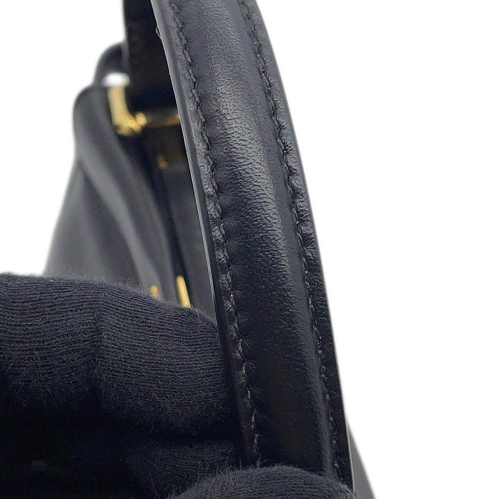 フェンディ ハンドバッグ ミニ ピーカブー レザー 8BN244 FENDI バッグ ショルダーバッグ 黒