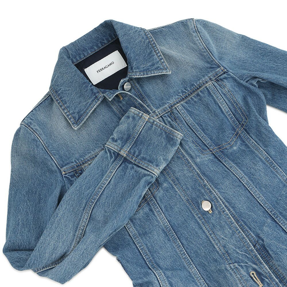 フェラガモ ジャケット デニムジャケット コットン レディースサイズ38 Ferragamo アウター