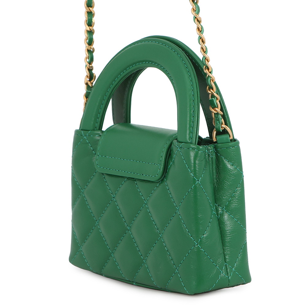 シャネル チェーンショルダーバッグ マトラッセ ココマーク レザー AP3435 CHANEL