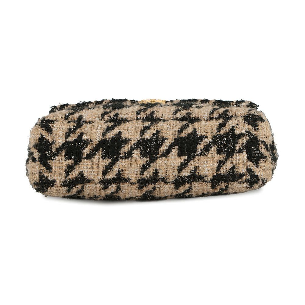 シャネル チェーンショルダーバッグ 19 ラージ ツイード AS1161 CHANEL バッグ 2wayハンドバッグ 黒