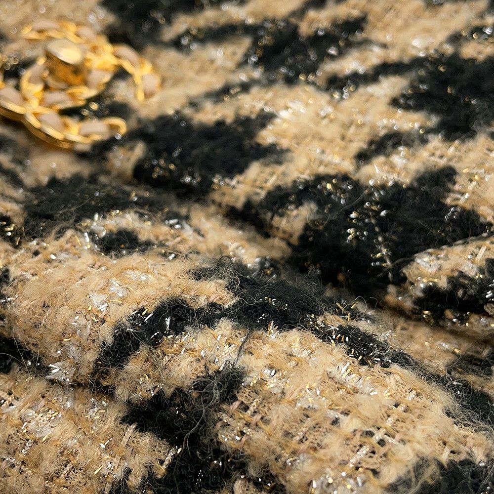 シャネル チェーンショルダーバッグ 19 ラージ ツイード AS1161 CHANEL バッグ 2wayハンドバッグ 黒