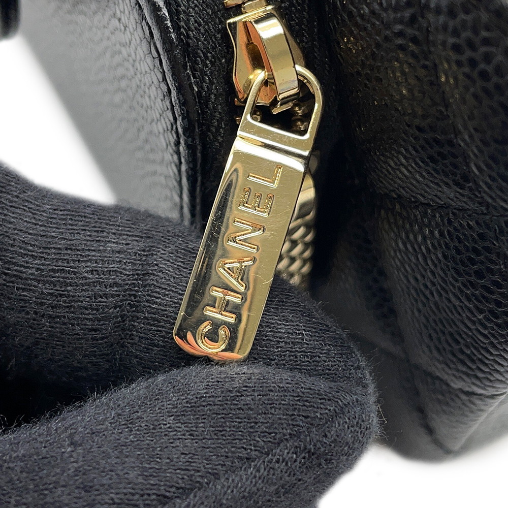 シャネル フォンケース マトラッセ チェーンショルダー キャビアスキン AP2916 バッグ