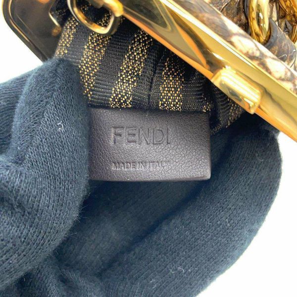 フェンディ ポシェット ナノ ファーストバッグ  レザー 7AS051 FENDI ポーチ