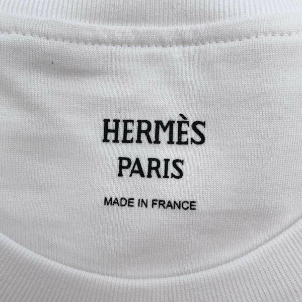 エルメス Ｔシャツ 刺繍入りポケット コットン レディースサイズ38 HERMES アパレル 白 | 中古・新品ブランド販売ギャラリーレア公式通販