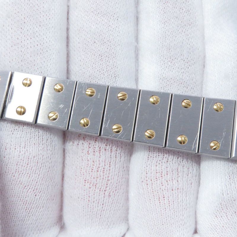 カルティエ サントスラウンド Cartier 腕時計 白文字盤 クォーツ