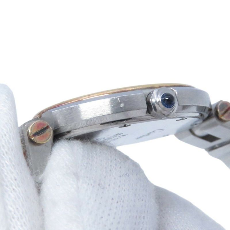 カルティエ サントスラウンド Cartier 腕時計 白文字盤 クォーツ