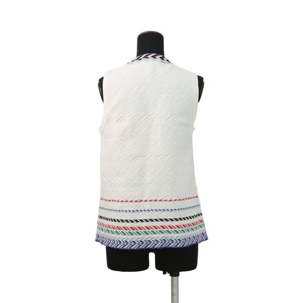 シャネル ベスト コットン レディースサイズ38 P54119 CHANEL トップス 白