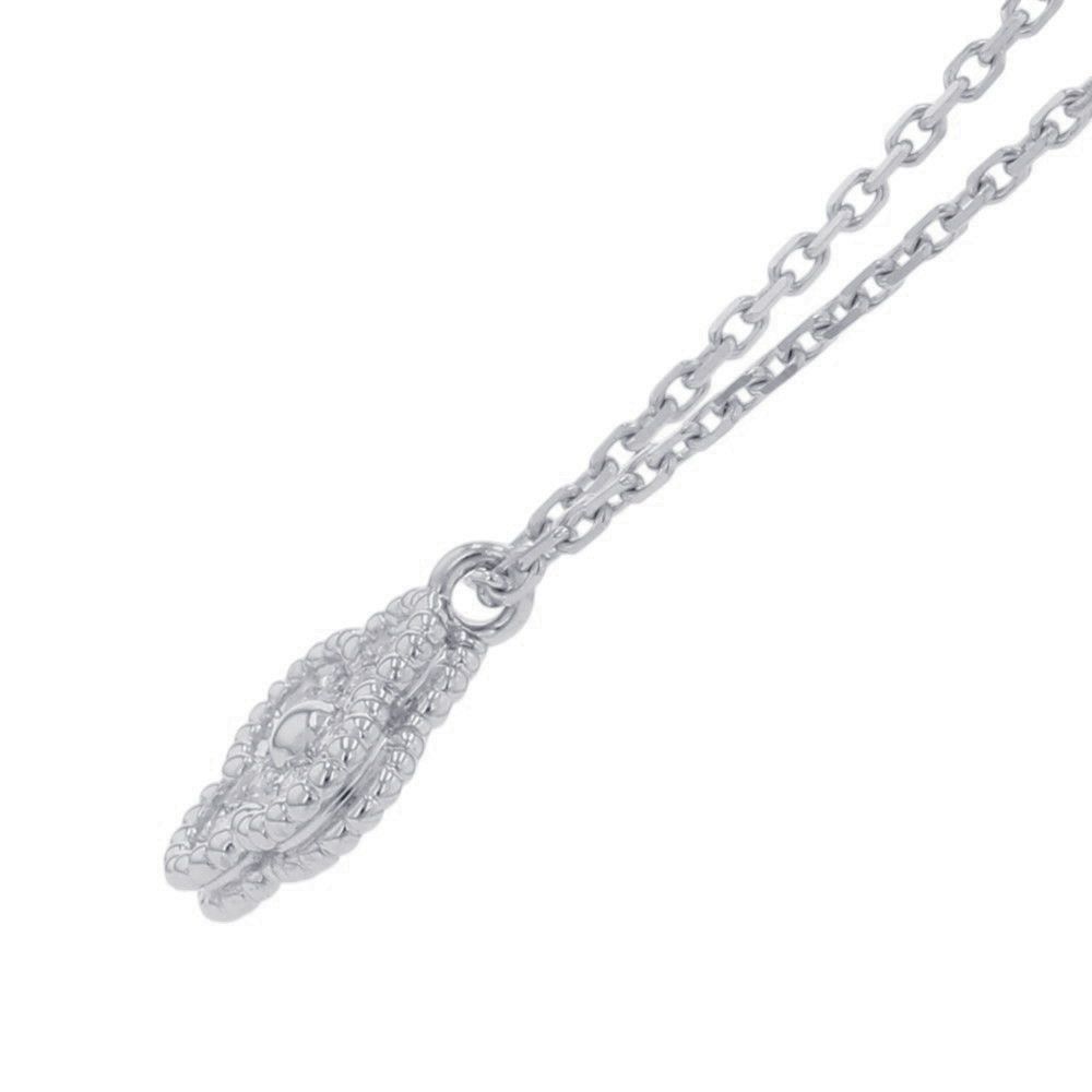 ヴァンクリーフ&アーペル ネックレス スウィート アルハンブラ ペンダント ダイヤ 12P 計0.08ct K18WGホワイトゴールド VCARO85900