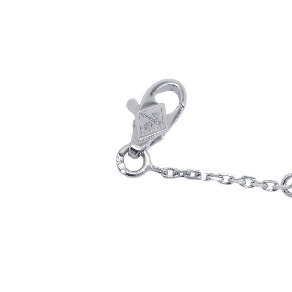 ヴァンクリーフ&アーペル ネックレス スウィート アルハンブラ ペンダント ダイヤ 12P 計0.08ct K18WGホワイトゴールド VCARO85900